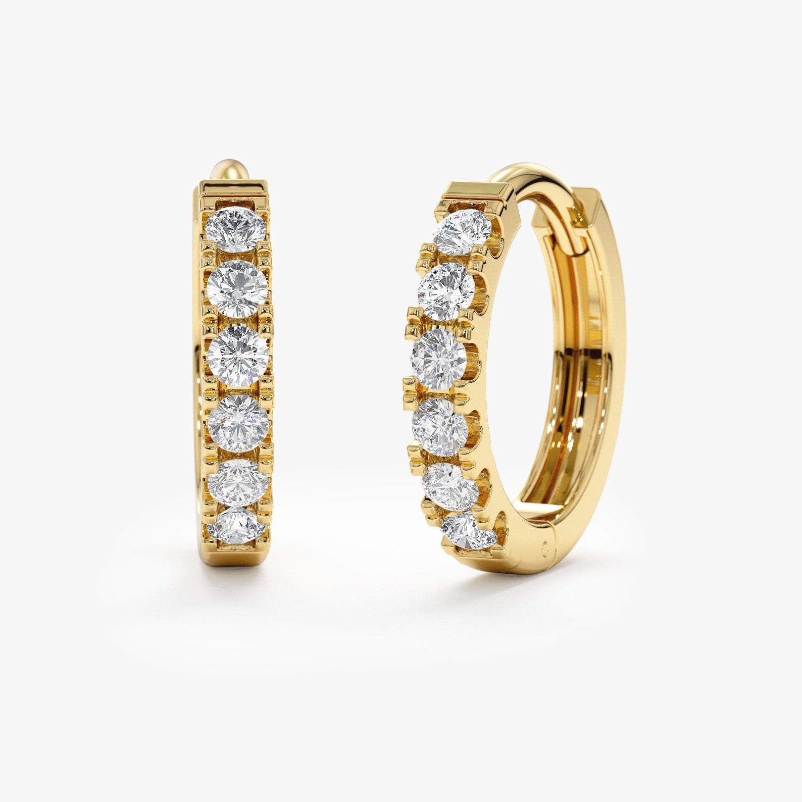 Signature Diamond Hoops