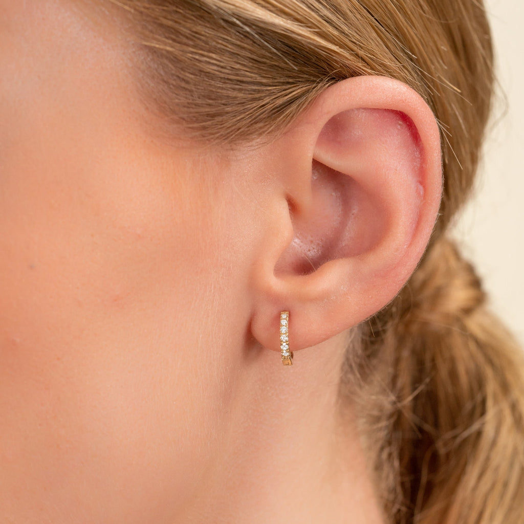 Signature Diamond Hoops