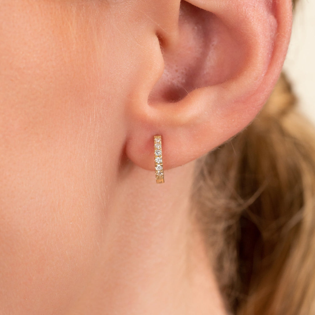 Signature Diamond Hoops