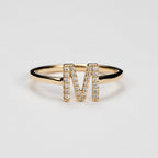 Signature Letter Diamond Ring