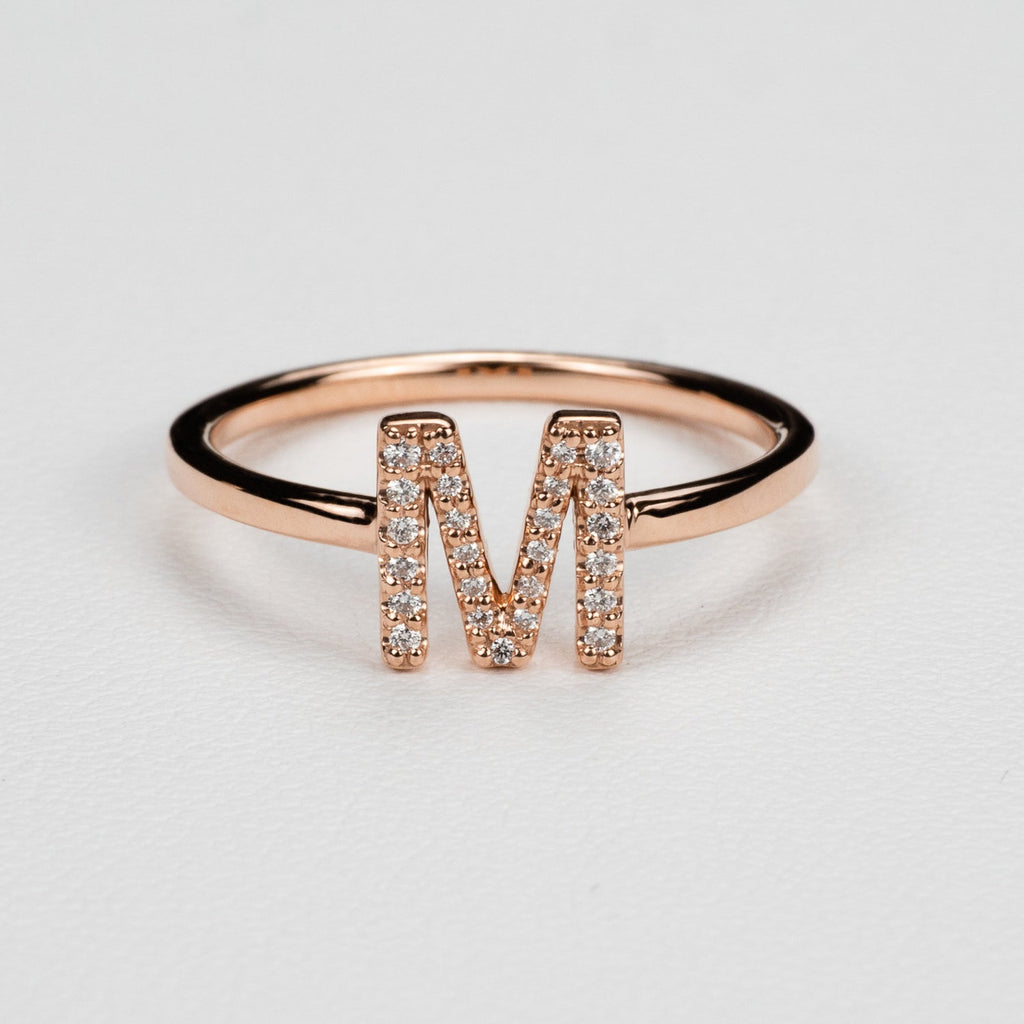 Signature Letter Diamond Ring