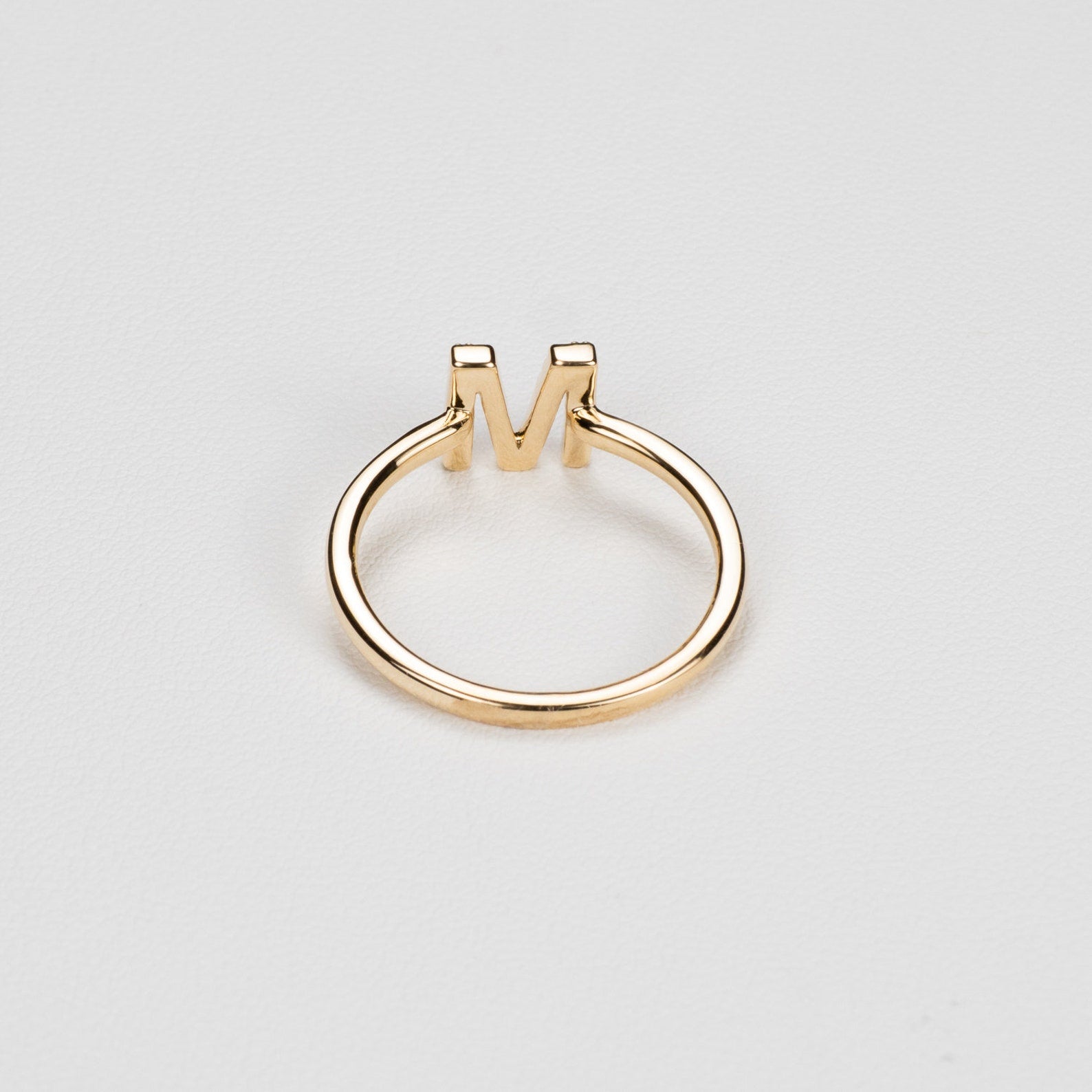 Signature Letter Diamond Ring