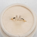 Signature Letter Diamond Ring