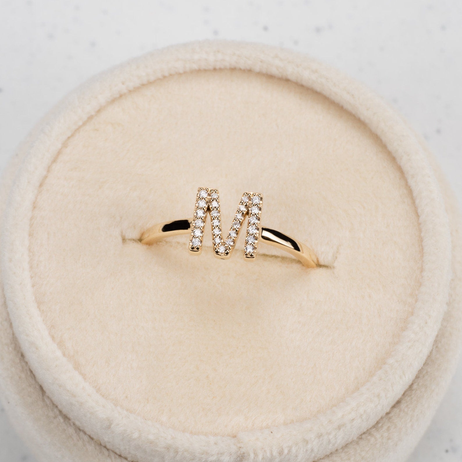 Signature Letter Diamond Ring