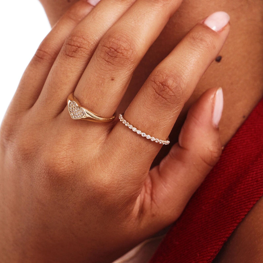 Silent Promise Heart Ring