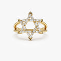 Star of David Diamond Ring