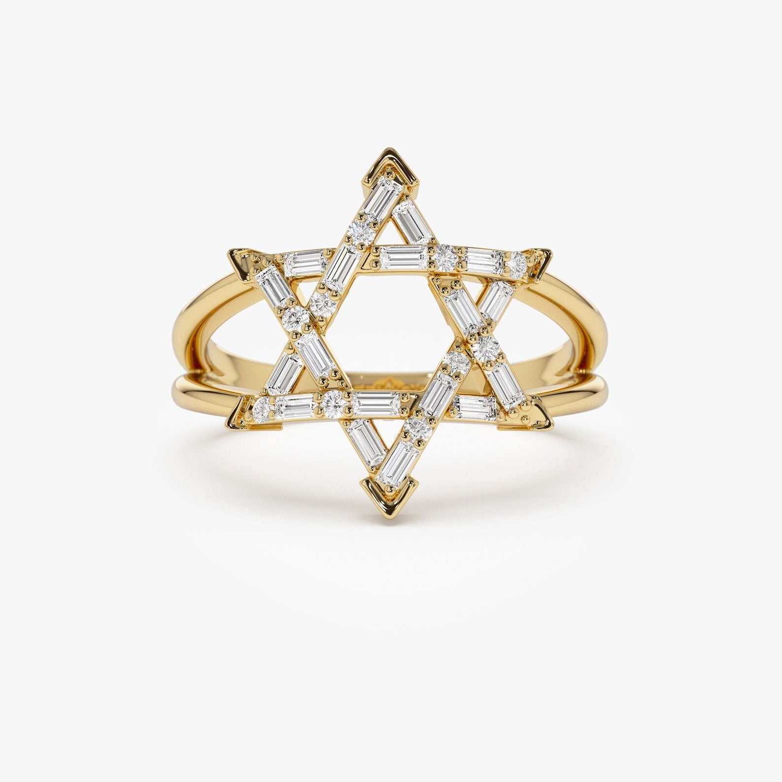Star of David Diamond Ring