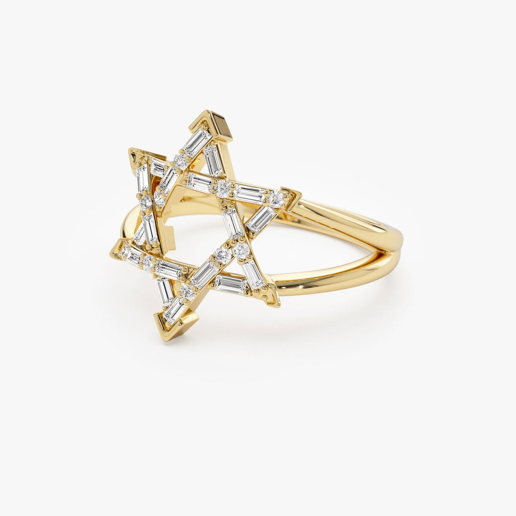 Star of David Diamond Ring
