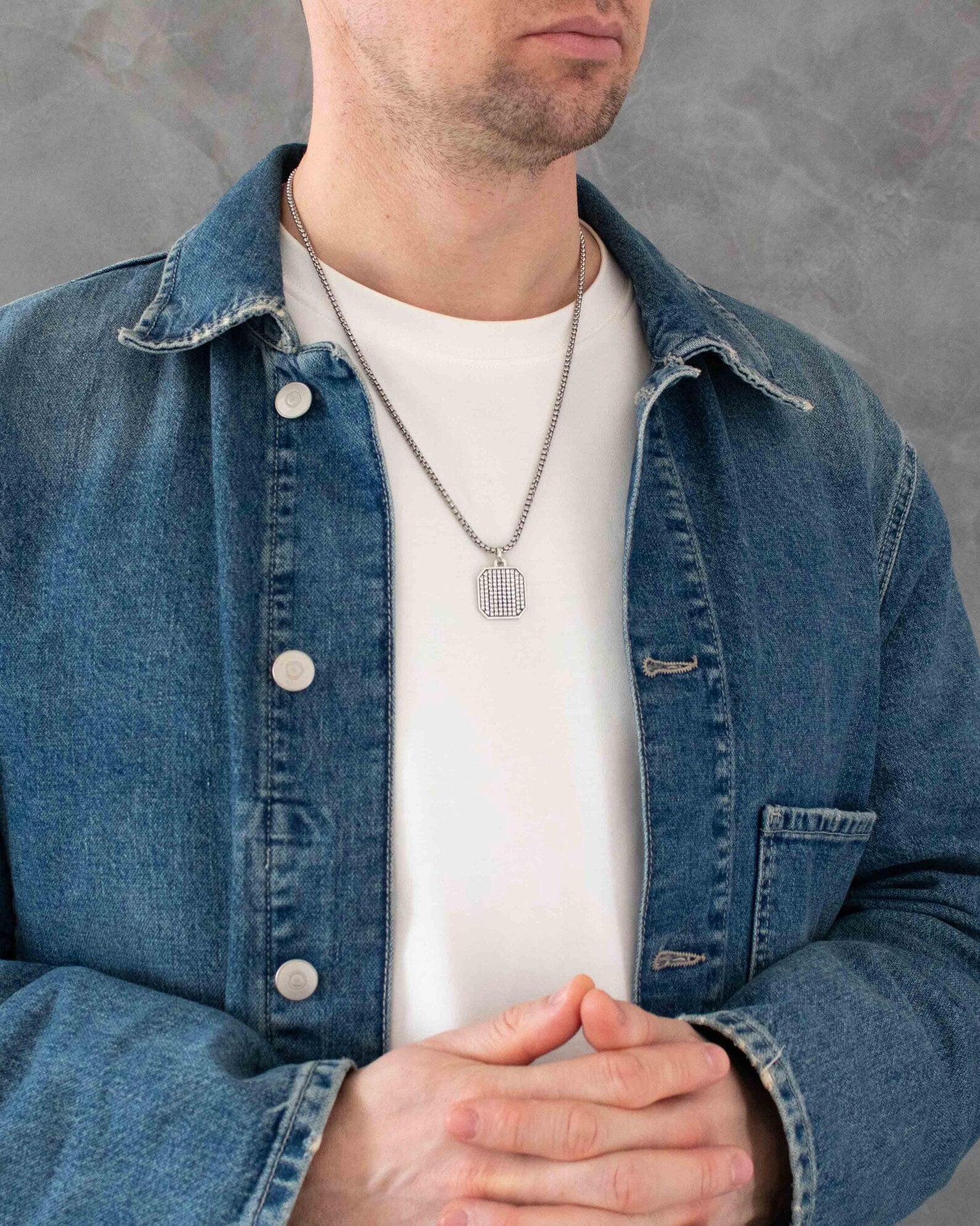 Statement Ice Tag Necklace
