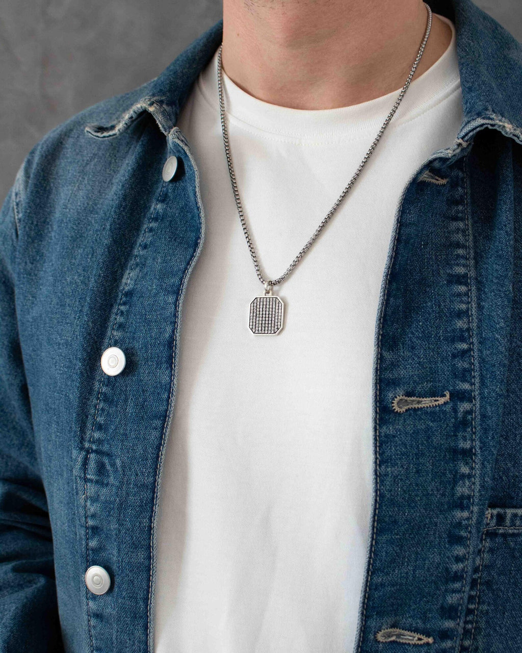 Statement Ice Tag Necklace