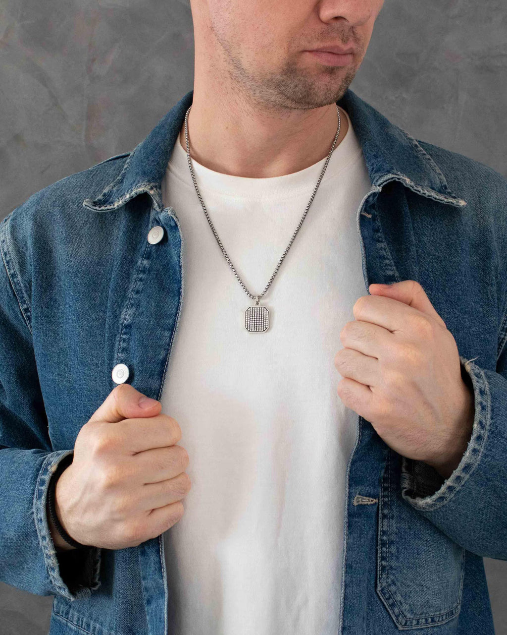 Statement Ice Tag Necklace