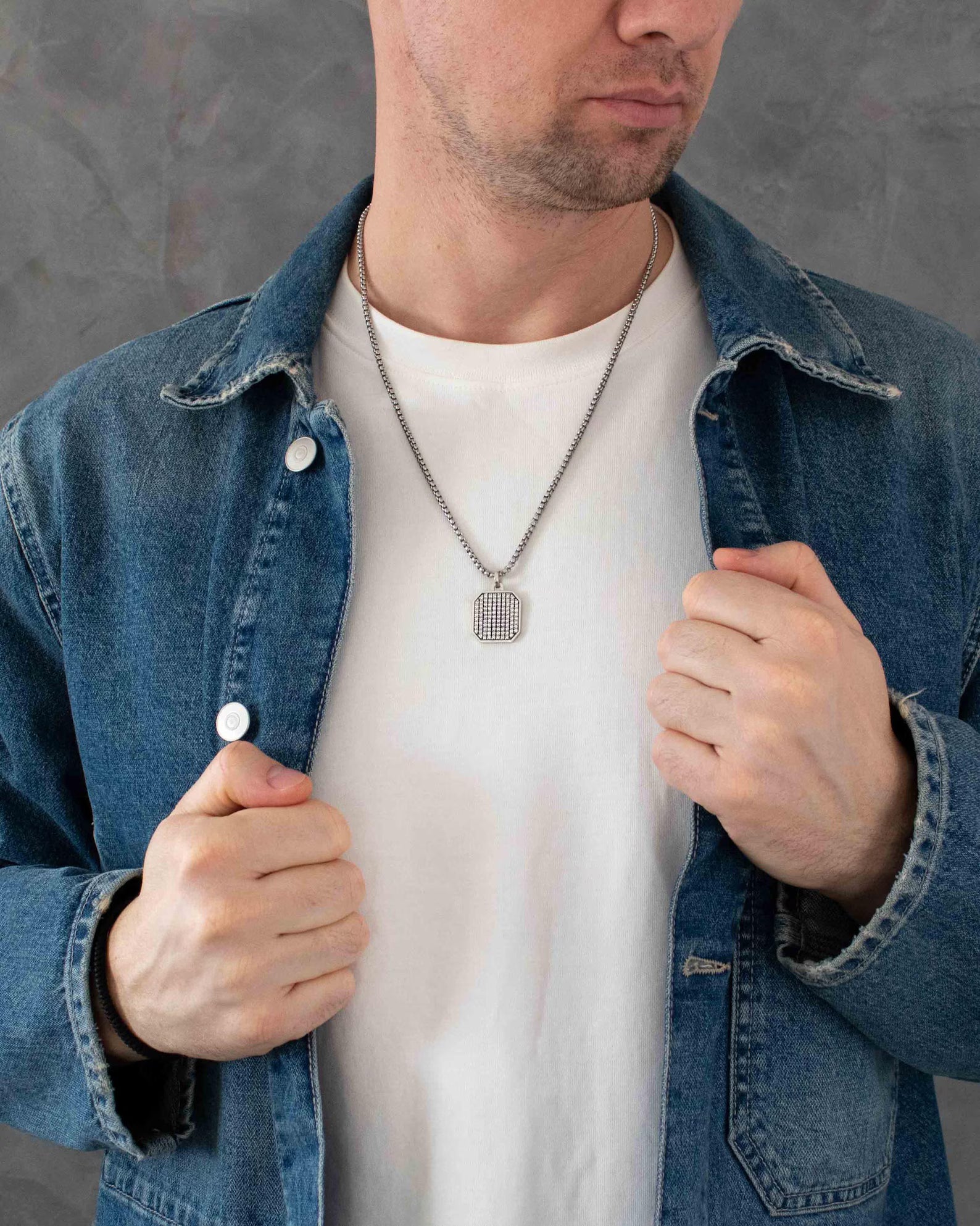 Statement Ice Tag Necklace