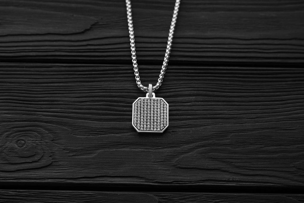 Statement Ice Tag Necklace