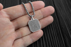 Statement Ice Tag Necklace