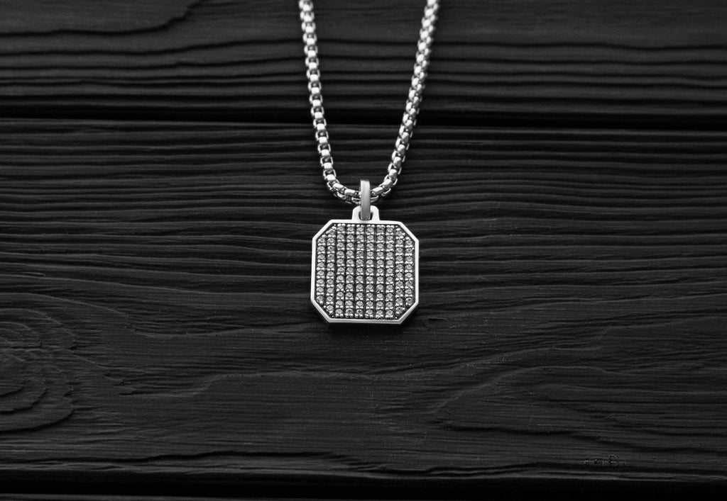Statement Ice Tag Necklace