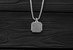 Statement Ice Tag Necklace