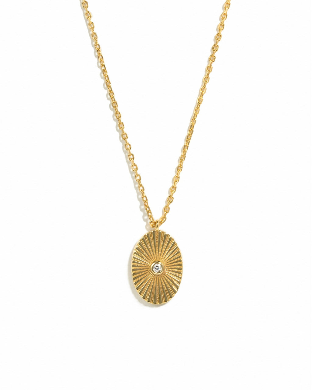 Sunburst Medallion Pendant Necklace