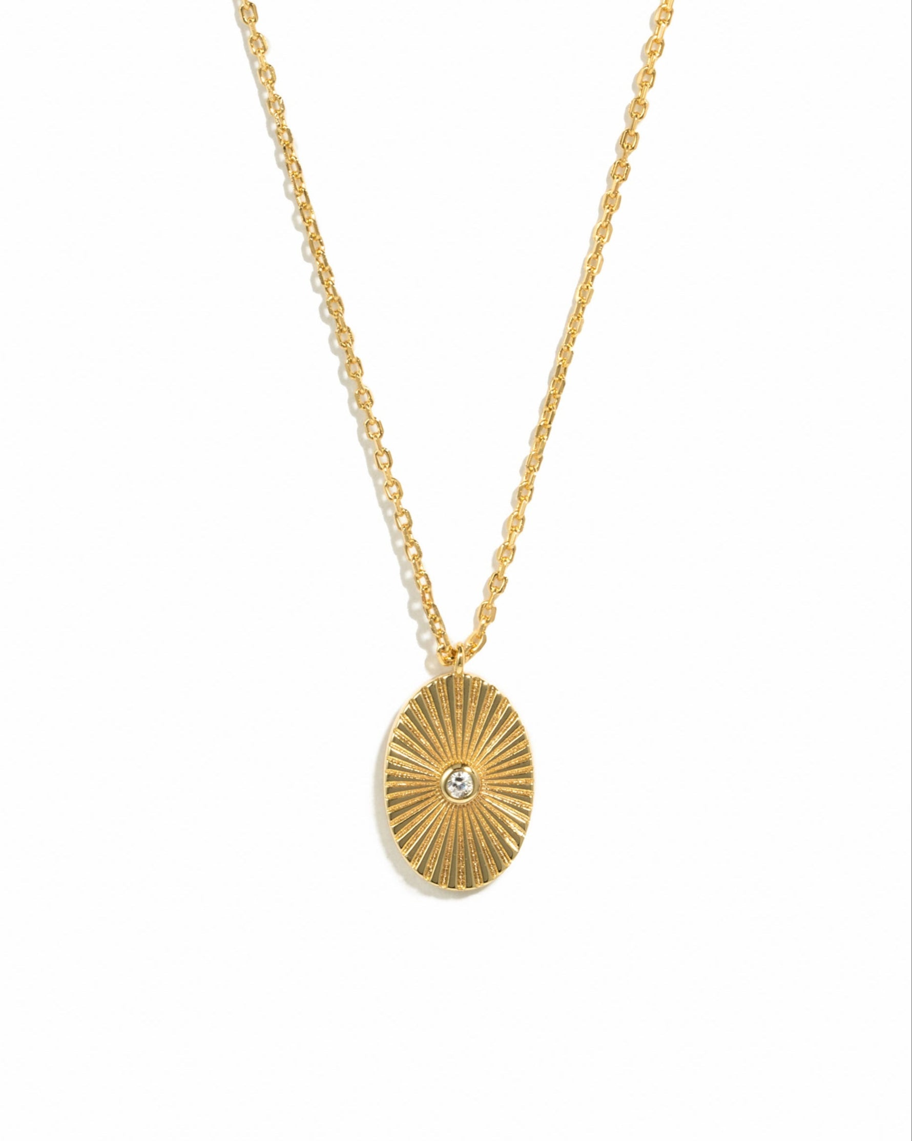 Sunburst Medallion Pendant Necklace