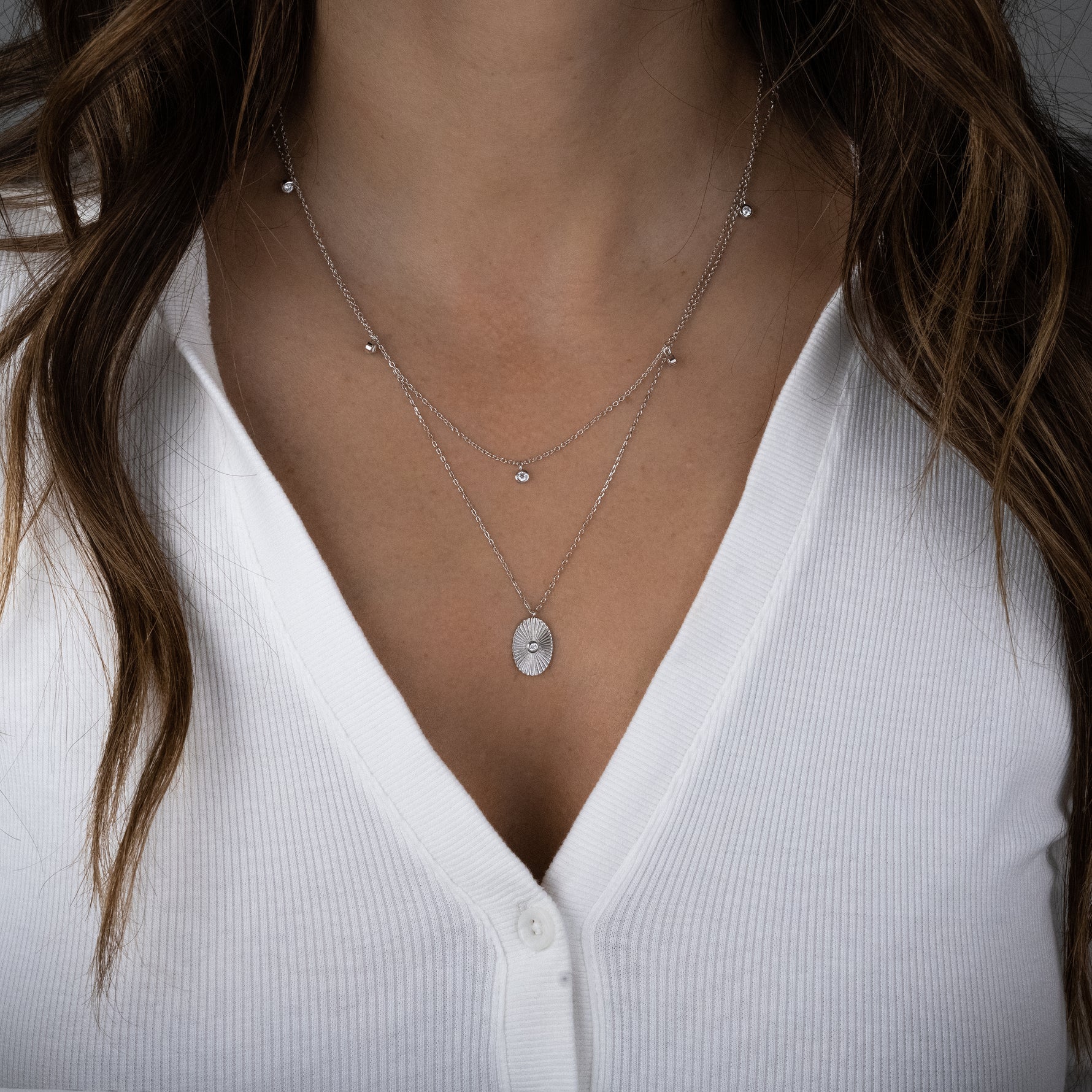 Sunburst Medallion Pendant Necklace