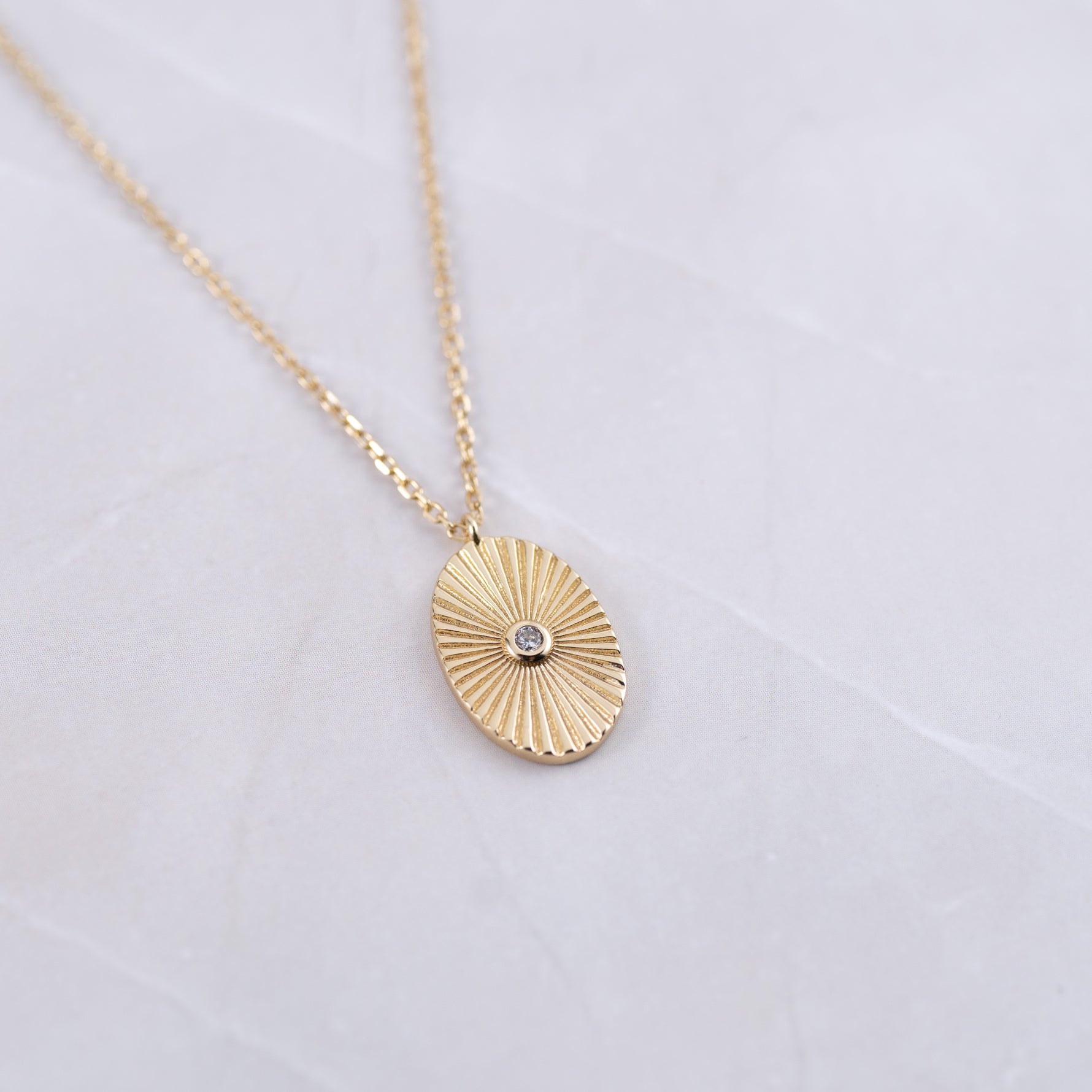 Sunburst Medallion Pendant Necklace