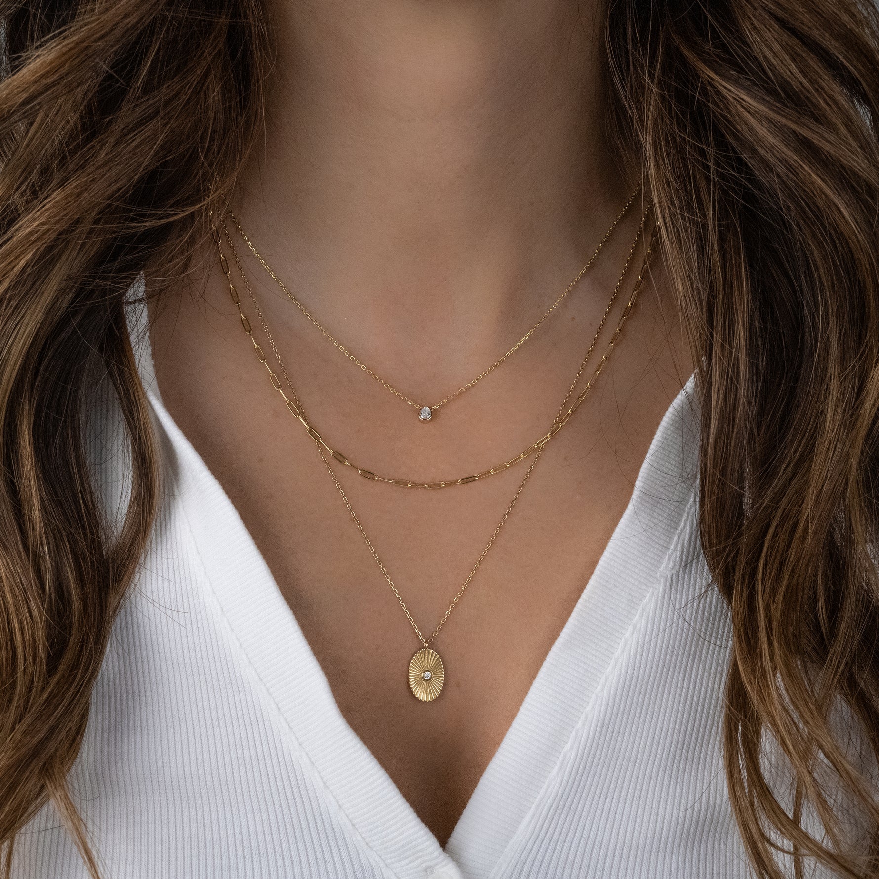 Sunburst Medallion Pendant Necklace