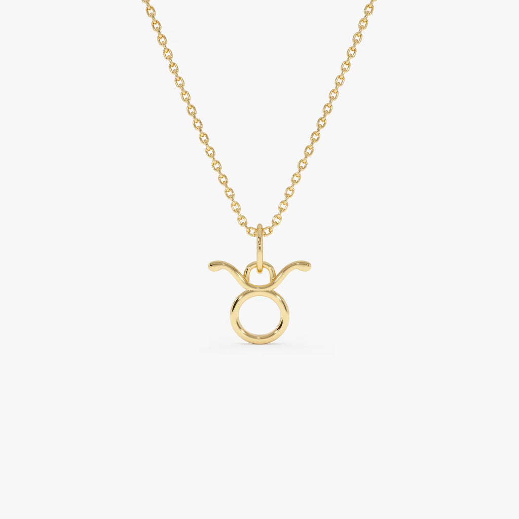Taurus Zodiac Pendant Necklace