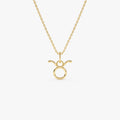 Taurus Zodiac Pendant Necklace