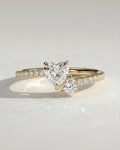 The Amorelle Ring - Heart Diamond Toi et Moi Ring