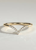 The Aria Ring - Diamond Contour Wedding Band