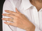 The Aureli Link Ring - Pavé Diamond Link Ring