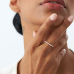 The Aurelia Band - Diamond Half Eternity Ring