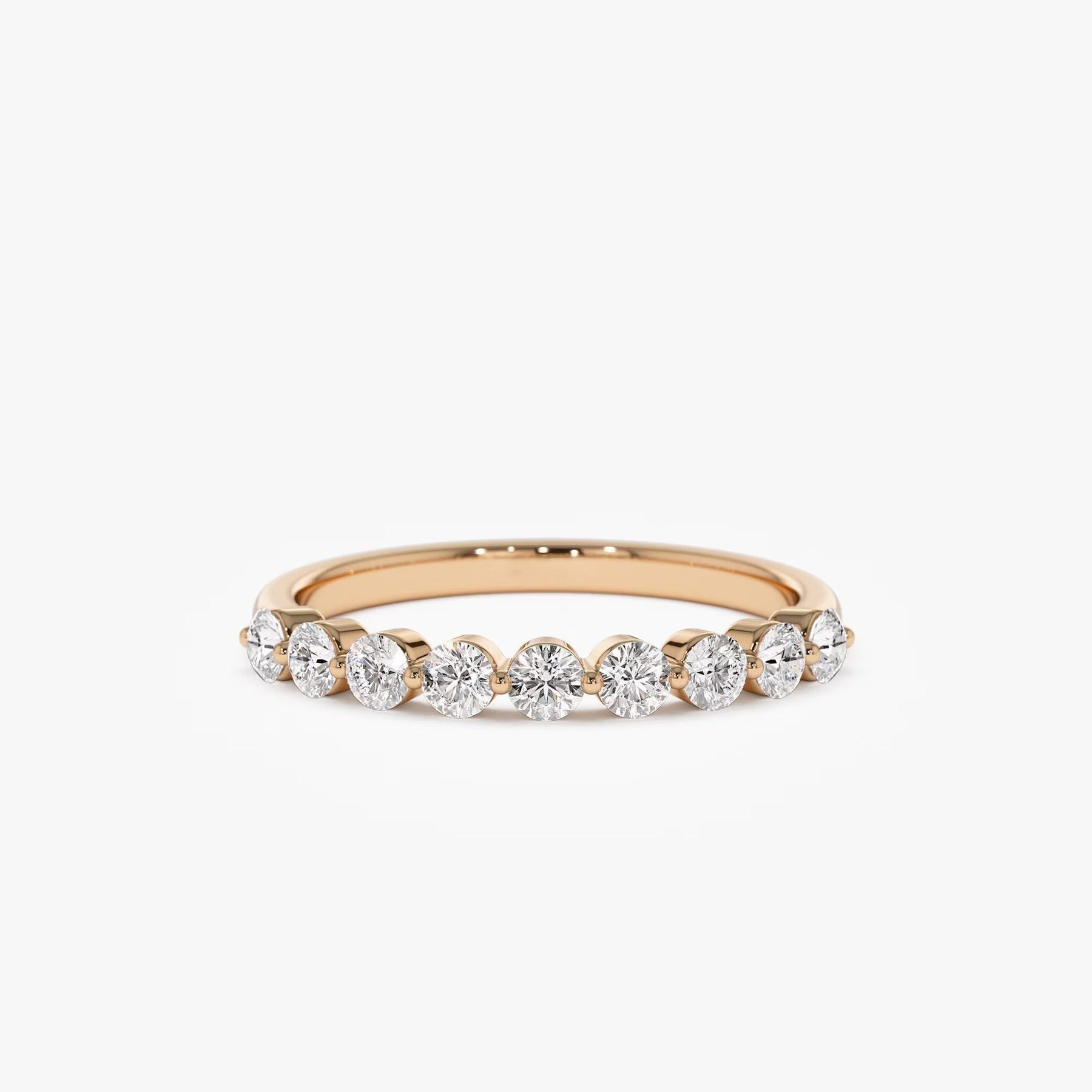 The Aurelia Band - Diamond Half Eternity Ring
