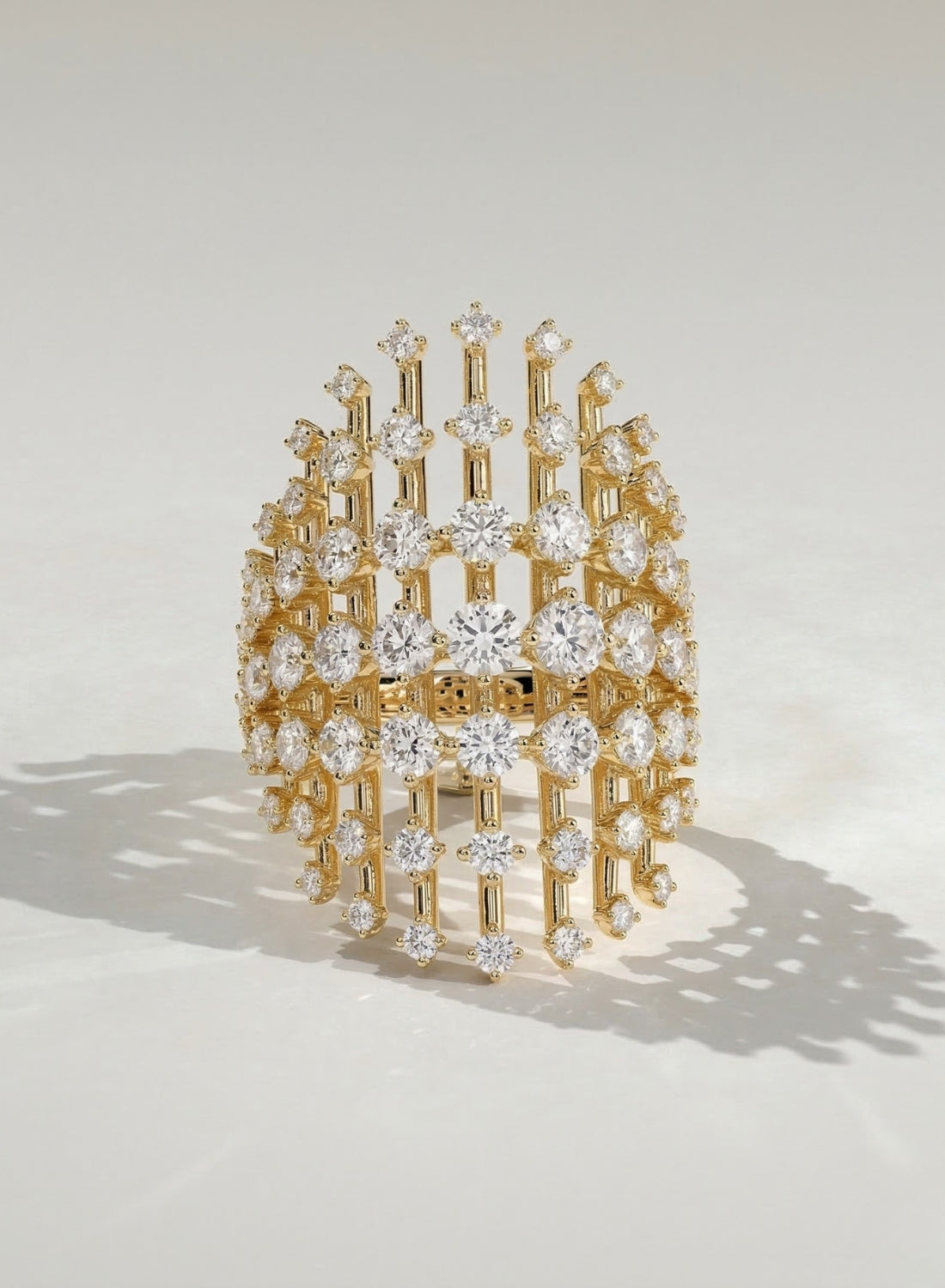 The Aurevion Ring - Diamond Architectural Statement Ring