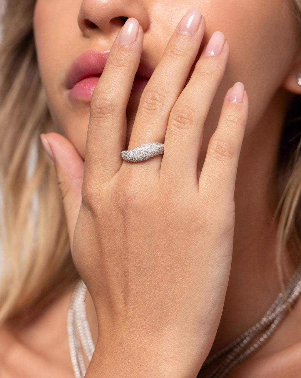The Aurexen Ring - Pavé Dome Statement