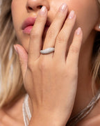The Aurexen Ring - Pavé Dome Statement