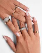 The Aurexen Ring - Pavé Dome Statement