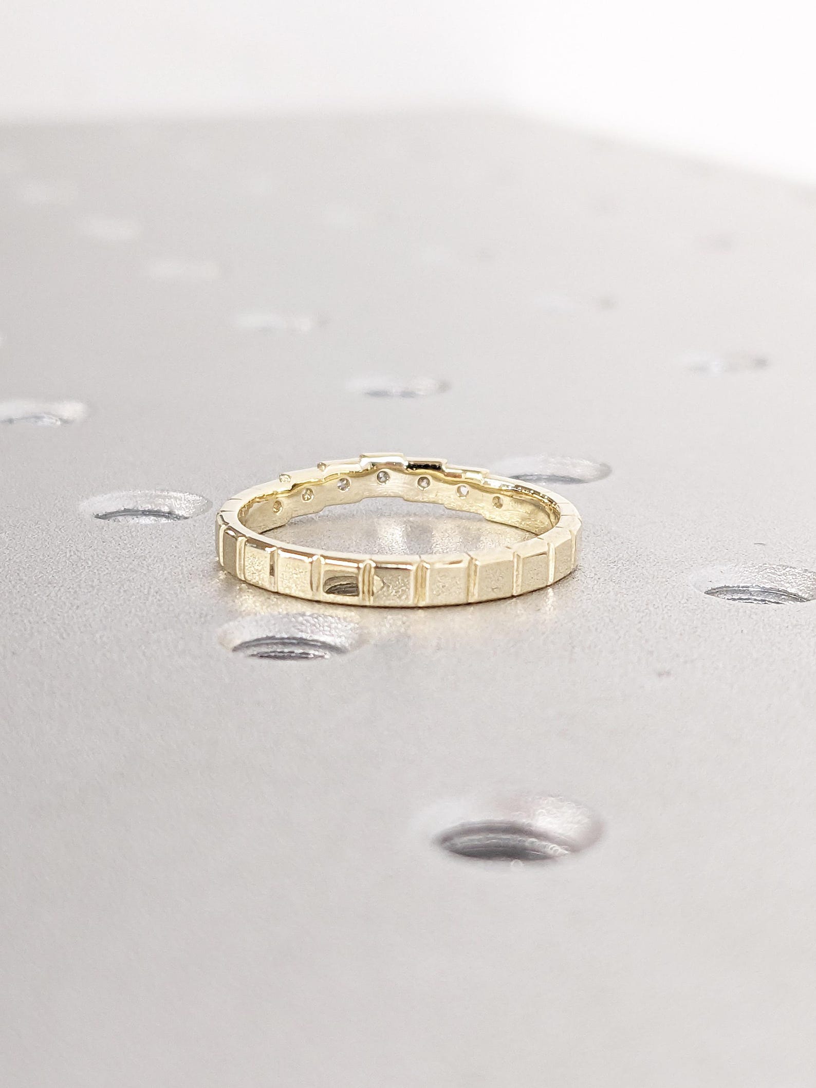 The Calène Band - Geometric Couple Matching Set in Silver