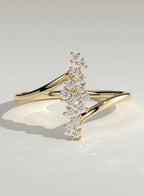 The Cascara Ring - Diamond Cascade Statement Ring