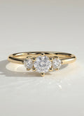 The Clara Ring - Three Stone Diamond Ring