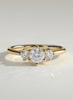 The Clara Ring - Three Stone Diamond Ring
