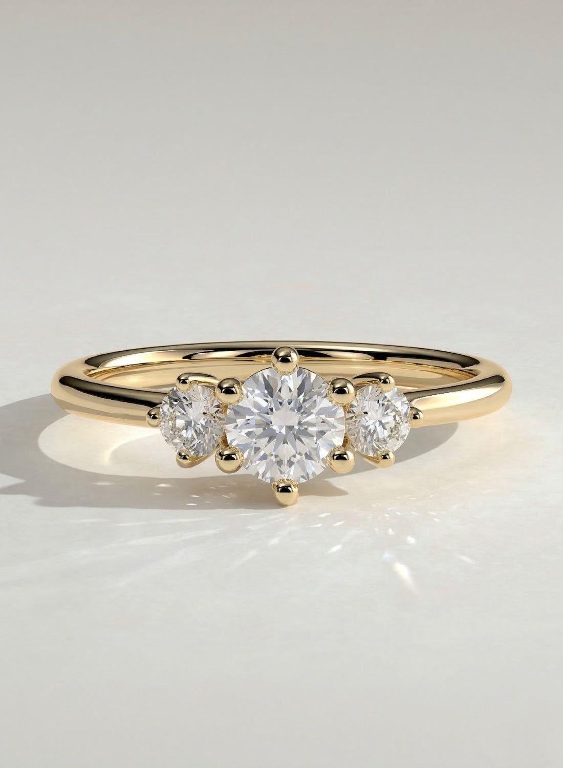 The Clara Ring - Three Stone Diamond Ring