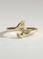 The Elara Band - Silver Hug Bypass Ring