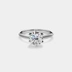 The Eleanor Ring - Round Solitaire Diamond Ring