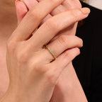 The Ella Band - Graduated Diamond Accent Ring