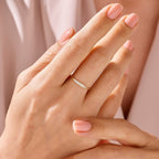 The Ella Band - Graduated Diamond Accent Ring
