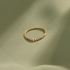 The Ella Band - Graduated Diamond Accent Ring
