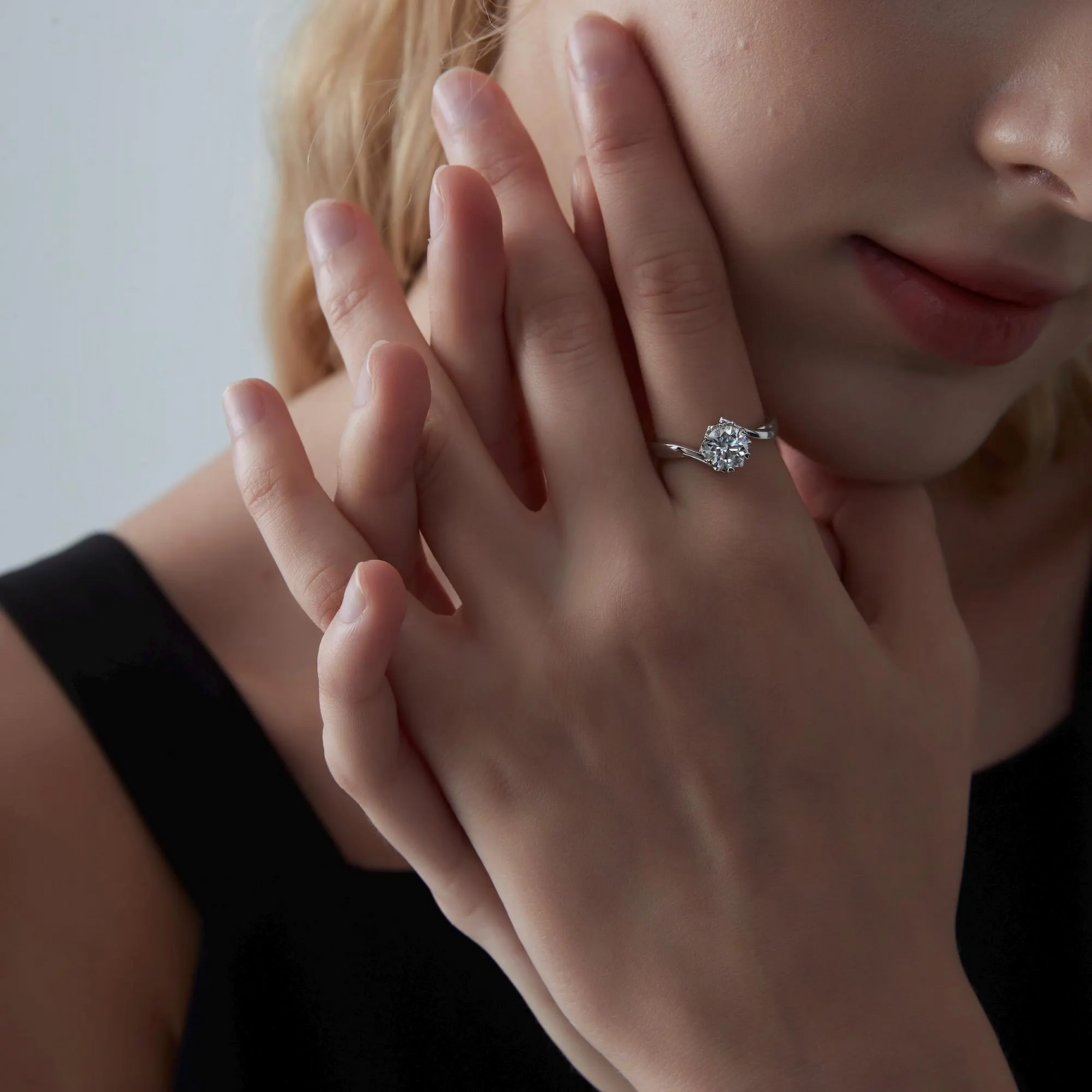 The Elowen Ring - Floral Bypass Diamond Ring