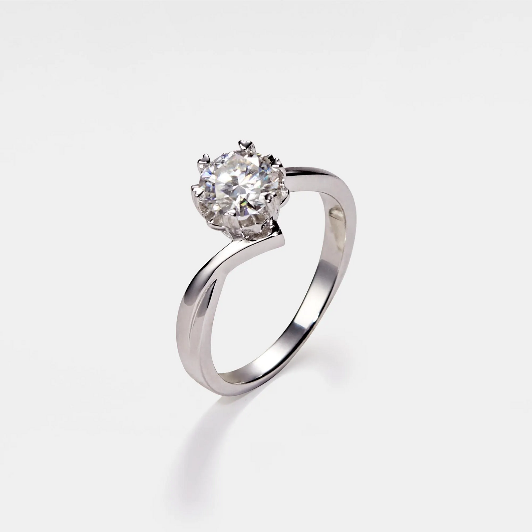 The Elowen Ring - Floral Bypass Diamond Ring