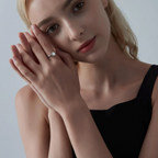 The Elowen Ring - Floral Bypass Diamond Ring