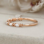 The Elowin Band - Marquise Diamond Floral Eternity Band